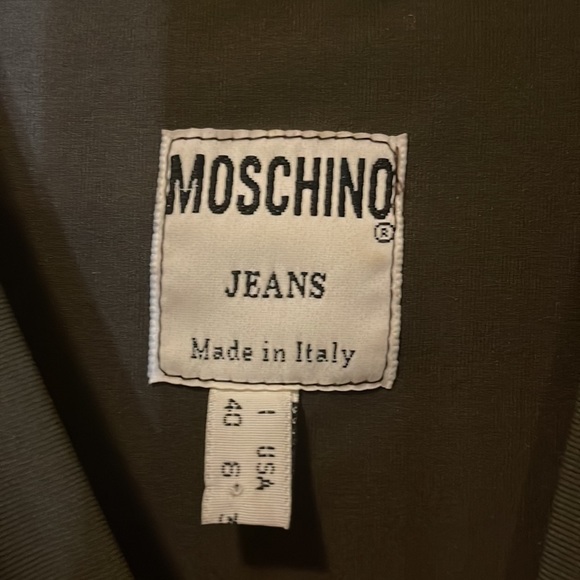 Moschino Jeans LOVE and Kisses Brown Gold Logo Long Sleeve size 6 - Picture 8 of 9